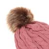 Fashion Fur Pom Bobble Cute Baby Cap Hemming Hat Knitted Hat Toddler Beanie