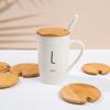 4Pcs Bamboo Cup Lids Various Size Mason Jar Caps Creative Can Mug Cover  Coffee Milk Water
