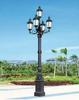European-Style Double-Head Outdoor Courtyard Light - Retro Die-Cast Aluminum Street Lamp with Three Heads