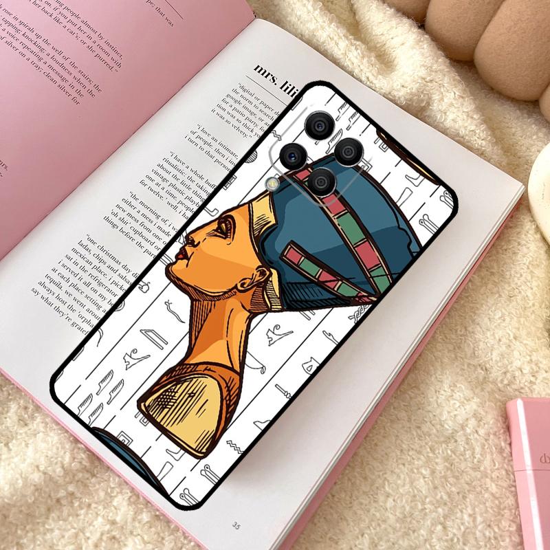Egypt Nefertiti Ankh Case For Samsung Galaxy M21 M12 M13 M14 M15 M06 M16 M36 M56 M31 M53 M32 M52 M35 M55 M34 M54