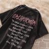 Women's American Retro Distressed Loose-Fit Cotton T-Shirt for Summer