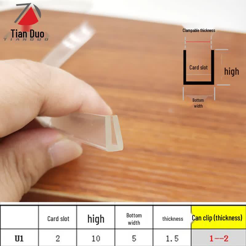 Tianduo Transparent Silicone Anti-Collision Strip