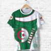 Herren Algerien Flagge 3D Druck T-Shirt Sommer Locker Freizeit Sport Kurzarm Tee
