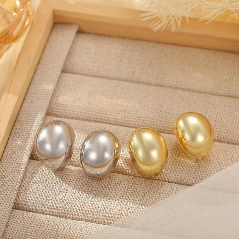 Banyan Tree S925 Silver Hollow Teardrop Earrings - Women's Smooth, Bold, High-end Fashion Statement