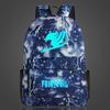 Fairy Tail Backpack Canvas School Bag With Zipper For Students Travel