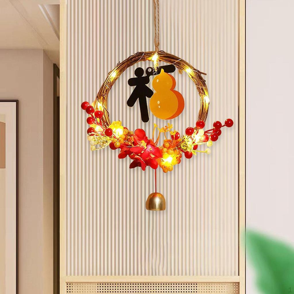 Chinese Year Garland with Lights of The Snake Door Decoration