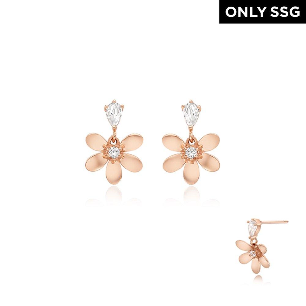 [Stonehenge X Ssg] Cherry Blossom Silver Earrings Sc1240