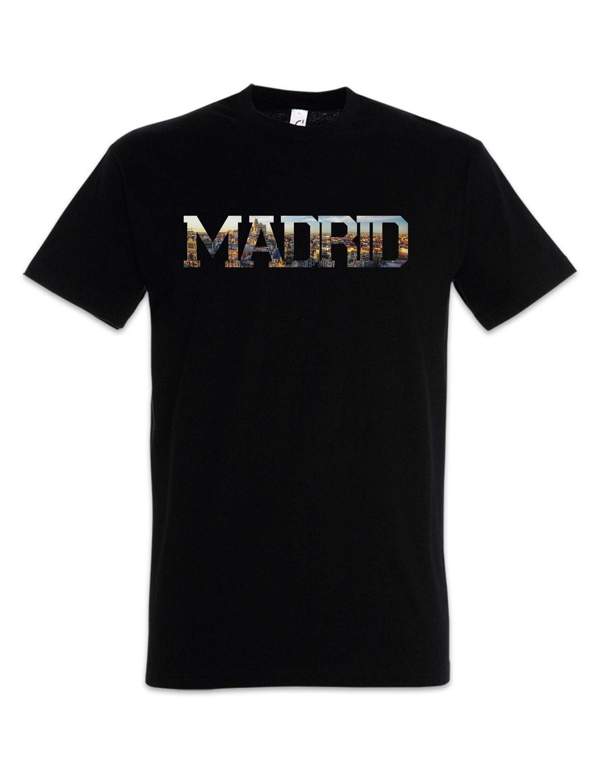 

Madrid T-Shirt Mens Womens Tees Top Skyline City Ciudad Spain Spagna Espagne S