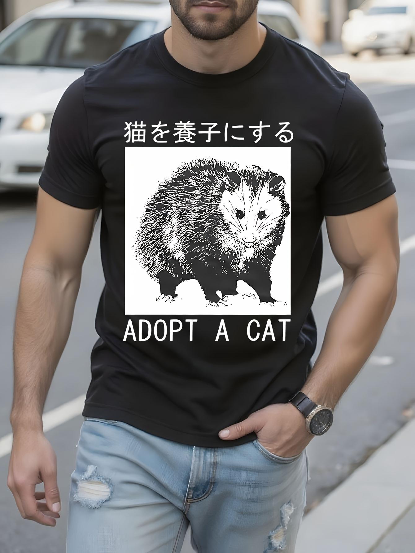 Adopt a Cat Graphic Tshirt Graphic Tshirt XXXXL