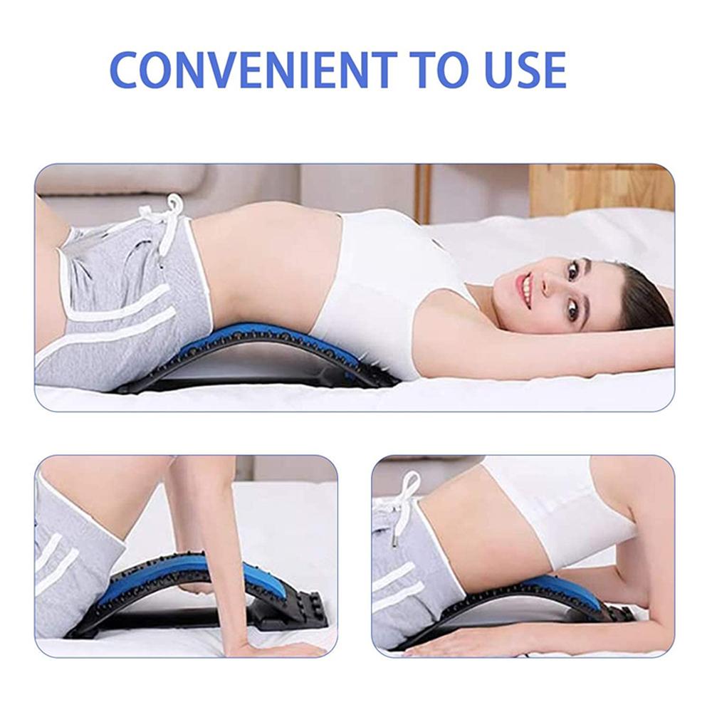 Portable Lumbar Massager Back Spine Stretcher Back Pain Relieving Body Relaxing