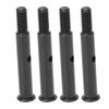 4Pcs RC Front Wheel Axle Steel 35mm Front Shaft Remote Control Car Accessories for Traxxas Slash 2WD Black