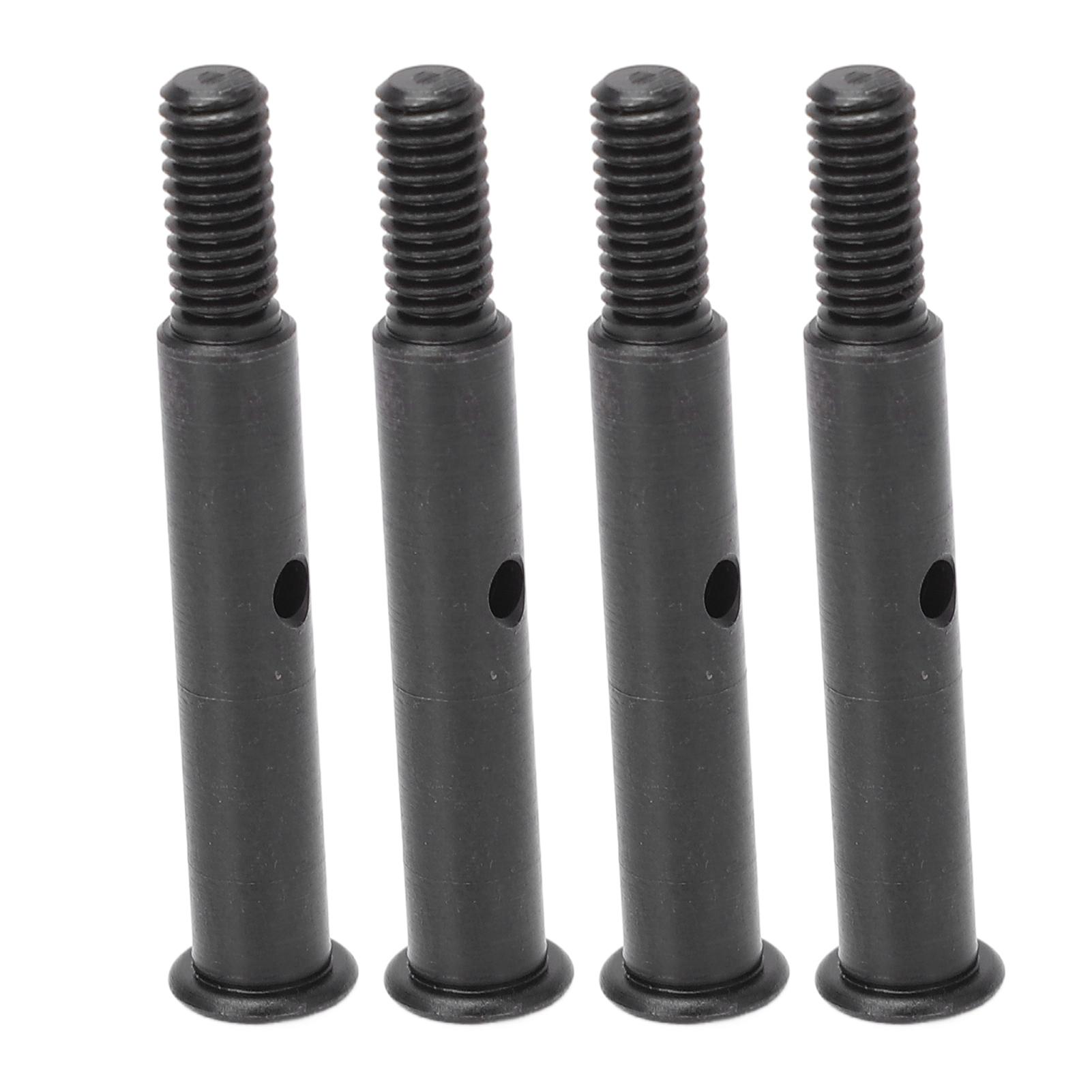 

4Pcs RC Front Wheel Axle Steel 35mm Front Shaft Remote Control Car Accessories for Traxxas Slash 2WD Black Black чорний