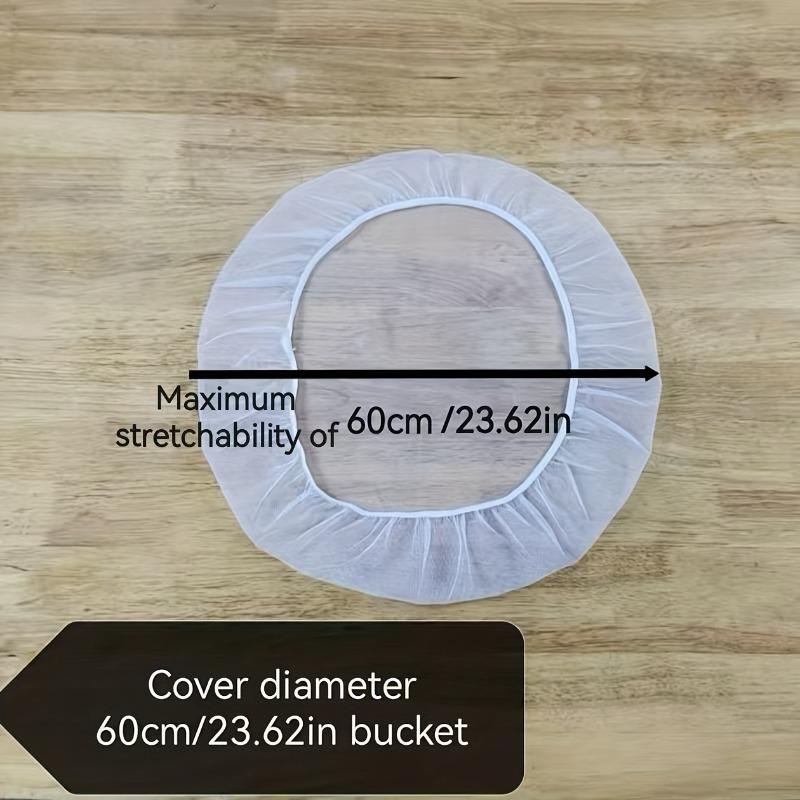 

Durable Polyester Mesh Rain Barrel Cover Anti Mosquito Leaf Protection Net for Outdoor Water Collection Tank White 60cm