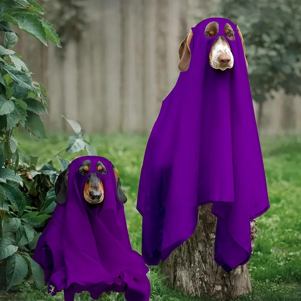 Halloween Party Ghost Costume Props Decorate Halloween Ghost Costume Dog Cosplay Cape