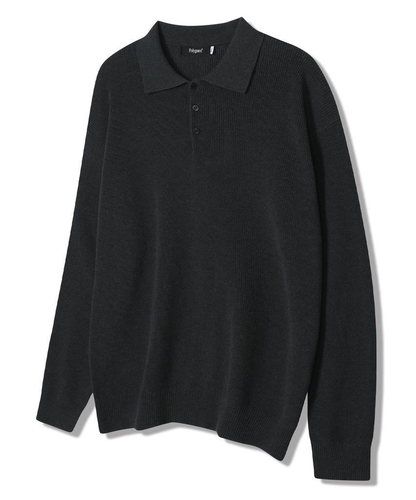 POLYGRAM Long Sleeve Collared Knit - 4 Colors (Type B)