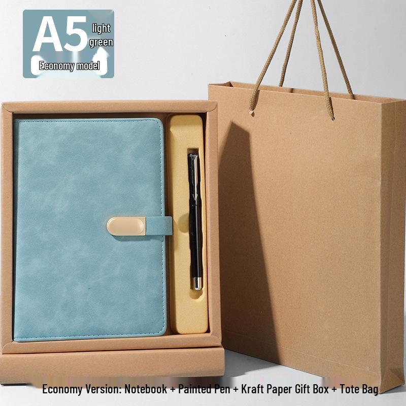 A5 Benutzerdefiniertes Logo Verdicktes B5 Tagebuch mit Schnalle für Geschäftsbüro