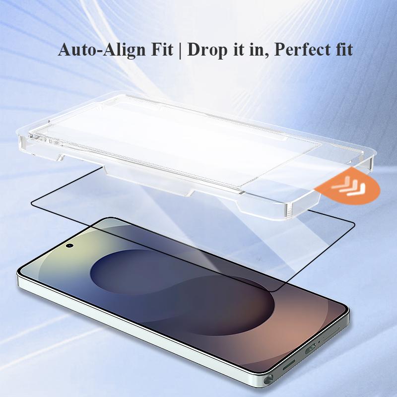 LeReach CF For Samsung Galaxy S26 Ultra S26 Plus 5G 2pcs Tempered Glass Film Dust-Free Seal Invisible Fit Screen Protector