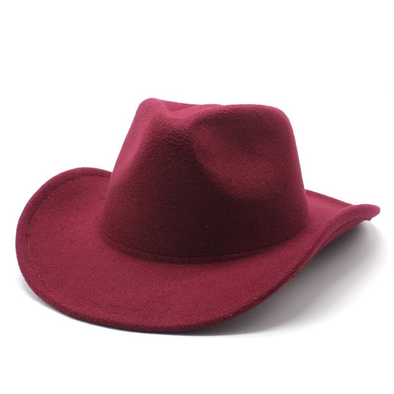 JYL TS DIY Classic  Cowboy Hat Western Riding Cap  Felt