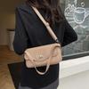 Retro Fashion New Large-capacity Lock Casual Work Commute Single Shoulder Underarm Small Square Women's Bag
