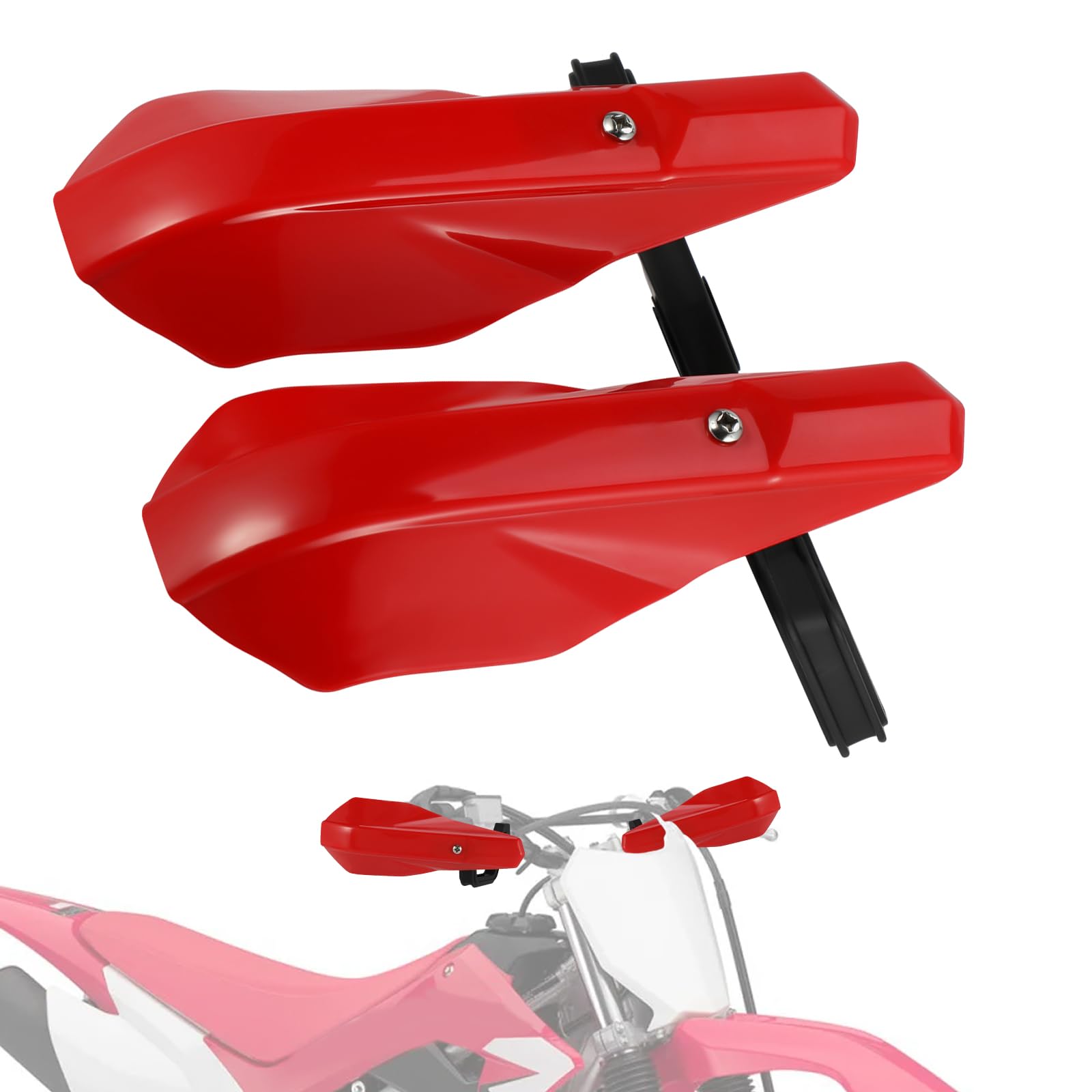 

JFG Motorcycle Handguard Knuckle Guard 7/8 22mm 1 1/8 28mm Handlebar Windproof Small Universal красный