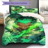Cartoon Pattern Bedding Quilt Set Quilt Cover Pillowcase Home Decoration Birthday Gift (1 * Duvet Cover + 2 * Pillowcase, Without Core)