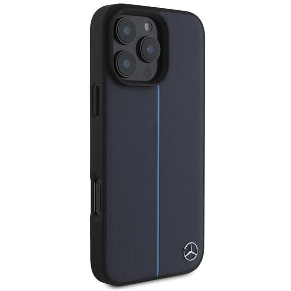 Mercedes Mehmp16X23Rurbv Iphone16 Pro Max 6.9 Granatowy/Navy Hardcase Mb Blue Line Leather Magsafe