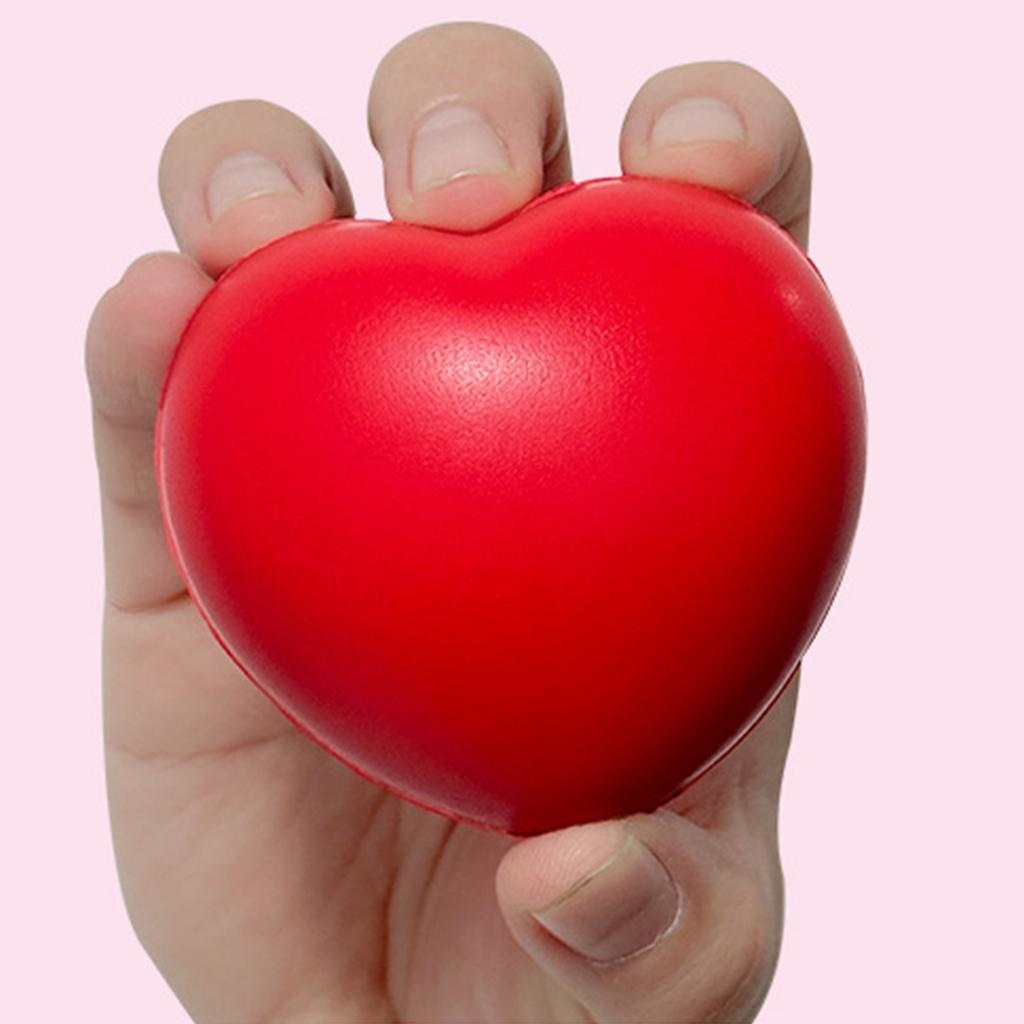 Heart Shape Hand Grip Balls Unisex Gym Fitness Finger Exerciser Stress Reliever Squeeze Exercise Stress Balls Enduring