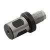 49mm 1.93 In Magnetic Drill Adapter Silver Color Steel Material Right Angle Shank 1 2-20UNF Connection Port Black Color