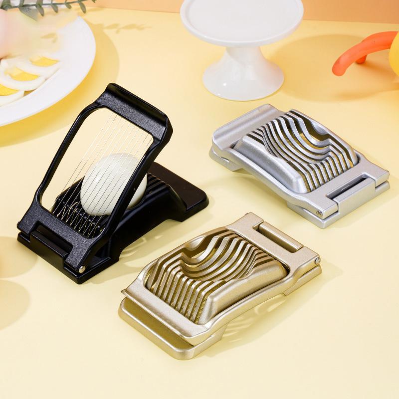 Aluminum Alloy Cut Hard Eggs Egg Slicer Heavy Duty Metal Boiled Eggs Cutter Cutting Ham Fruit Kitchen Gadgets 2