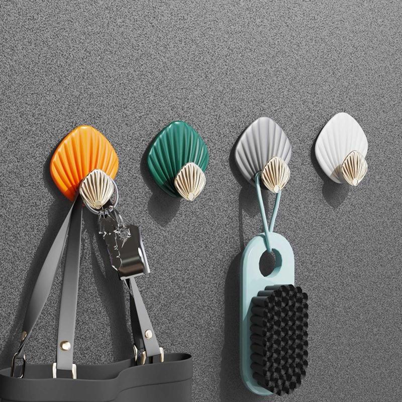 Durable Adhesive Hook Towels Bags Caps Organizer Hook Hanger Nail Drilling Free