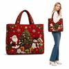 Retro Print Handbag Bag for Women Christmas Holiday Party and Shopping