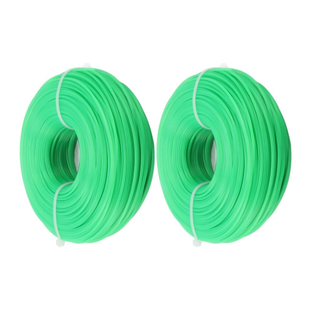2PCS Compact Weed Eater String Green Trimmer Replacement Spool Durable Grass Trimmer Line