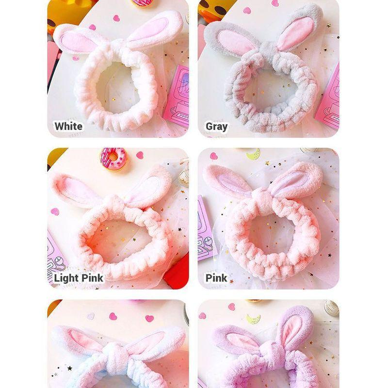 Yunikon - Faixa de Cabelo com Orelhas de Coelho para Lavar o Rosto