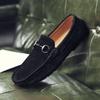 38-47 Big Size Men Shoes Casual Leather Suede Shoes Mens Loafers Fashion Slip On Footwear Male Flats Driving Shoe Soft Moccasins