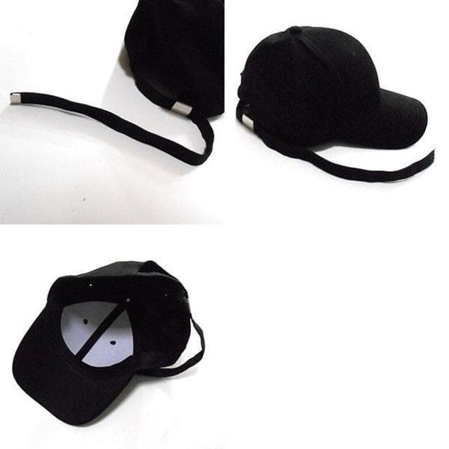 [USED] Long Strap Cap Hat Black G-DRAGON Jiyong