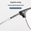 Liliwei Ultralight Semi-Titanium Retro Browline Anti-Blue Light Business Eyeglass Frame.