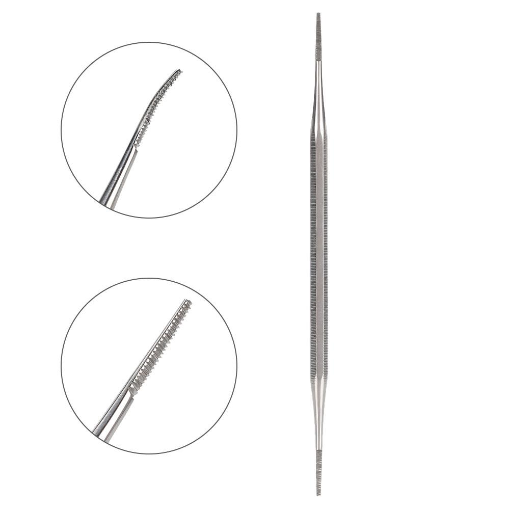 Stainless Steel Double Head Ingrown Toe Nail File Ingrowing Nail Lifter Pedicure Tool