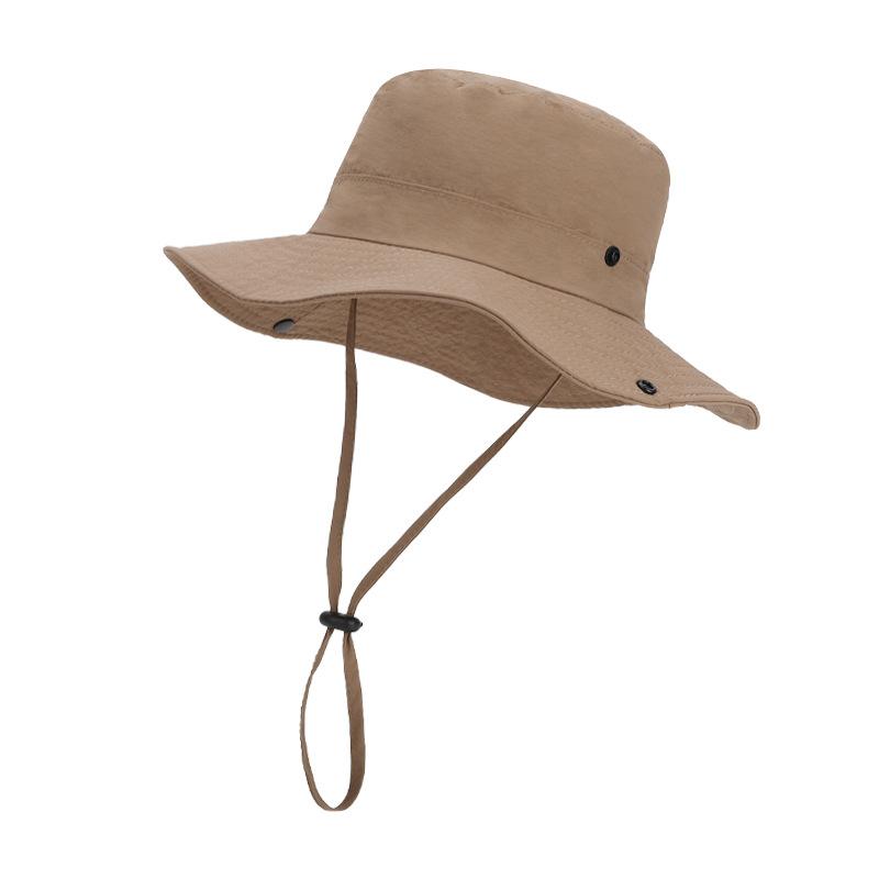 Summer Outdoor Big-brimmed Sun Hat Men and Women Mountaineering Fishing Hiking Sun Hat Waterproof Quick-drying Bucket Hat