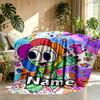 Custom Name Personalized Dandy's World Print Blanket, Home Decor, Bedroom, Sofa, Camping, Couch, Gifts for Birthday Christmas