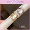 Vintage Style Gold Plated Zircon Square Ring For Women Geometric Design