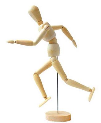 Smiti Wooden Drawing Medium Figure, (20 Cm)