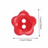 200pcs Flower Shape Two-Hole Sewing Buttons Colorful Plastic Buttons Flower Buttons  For DIY Crafts
