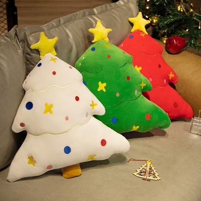 Non-Toxic Christmas Tree Stuffed Plush Toys Cushion Star Xmas Tree Santa Dolls Noel Navidad Home Pillow Ornament Merry Christmas Decors