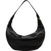 Women's Pleated Crescent Shoulder Bag