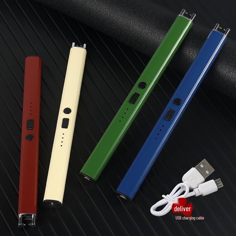 Rechargeable Windproof Electric Arc Lighter for Kitchen & Outdoor BBQ.