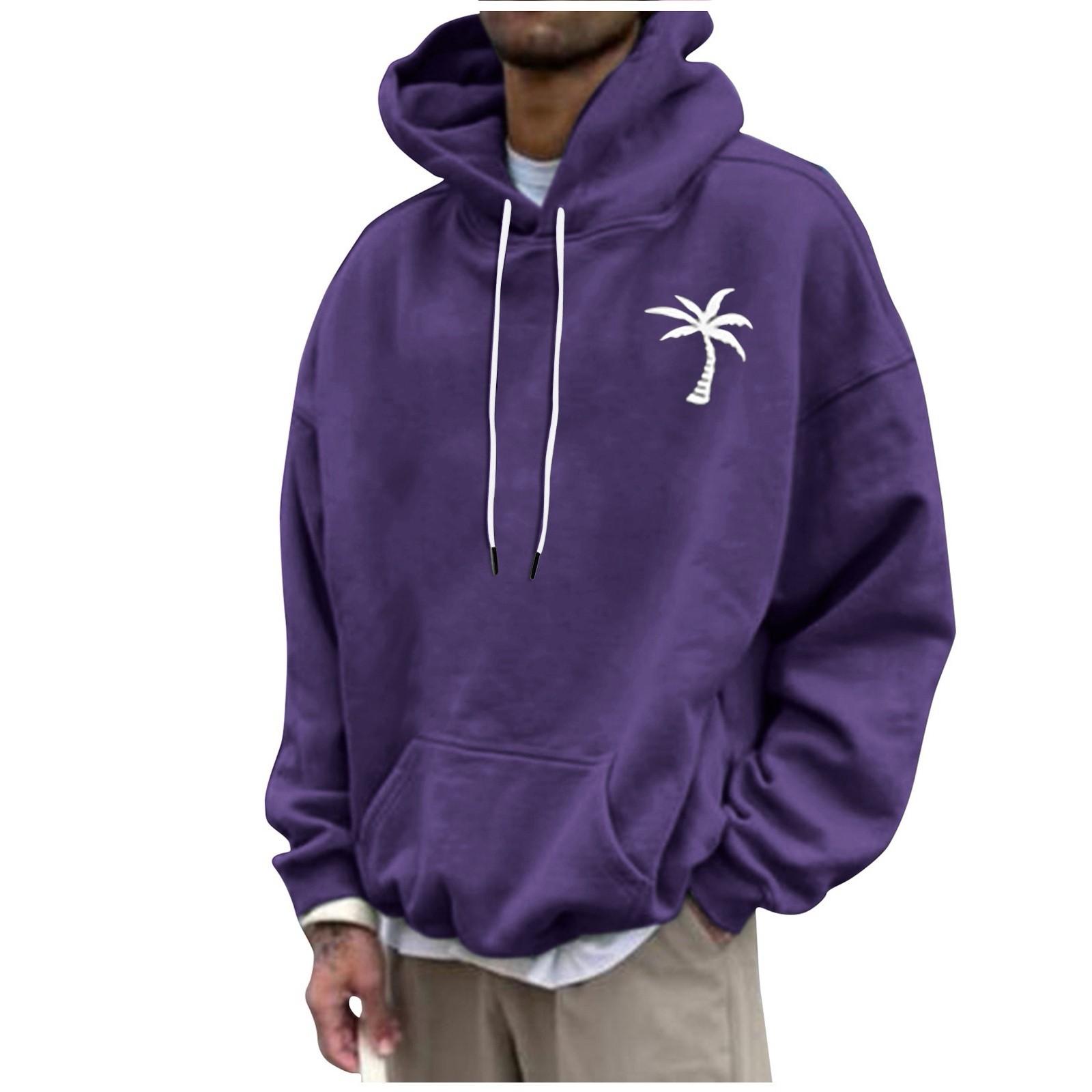 Мужская модная свободная мужская и женская толстовка с капюшоном с длинным рукавом — фото 12