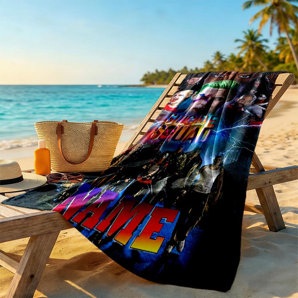 Warnermedia Customize Your Name Beach Towel Super Soft & Absorbent