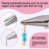 Pink Round Concave Pliers Wire Looping Mini Precision Pliers Wire Bending Tools for DIY Jewelry Making Eye Hobby Projects