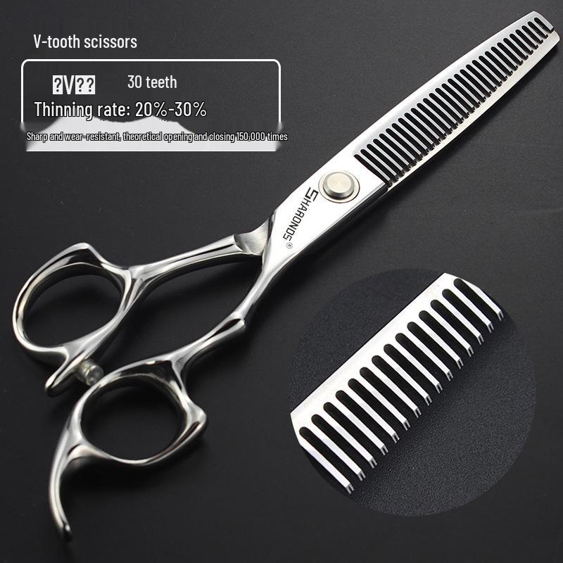 Hairdressing Scissors & Shears: 6.5, 7, 7.5, 8, 9-inch Straight & Notch Tooth Options for Hairdressers & Barbers