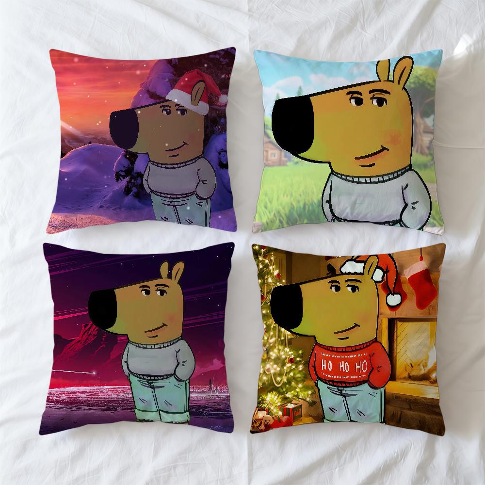 Chill Cushion Cover Guy Soft Case Meme For Internet Sofa Living Room Home Comfortable Office Decor Protective Pillow Covers